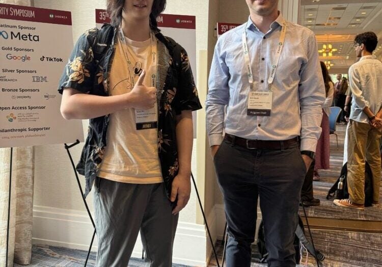 Mr. Shi Quan and Mr. Ben Stock (Programme Chair of USENIX Security ’26)
