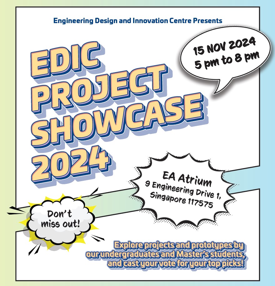 EDIC Project Showcase 2024 flyer - top