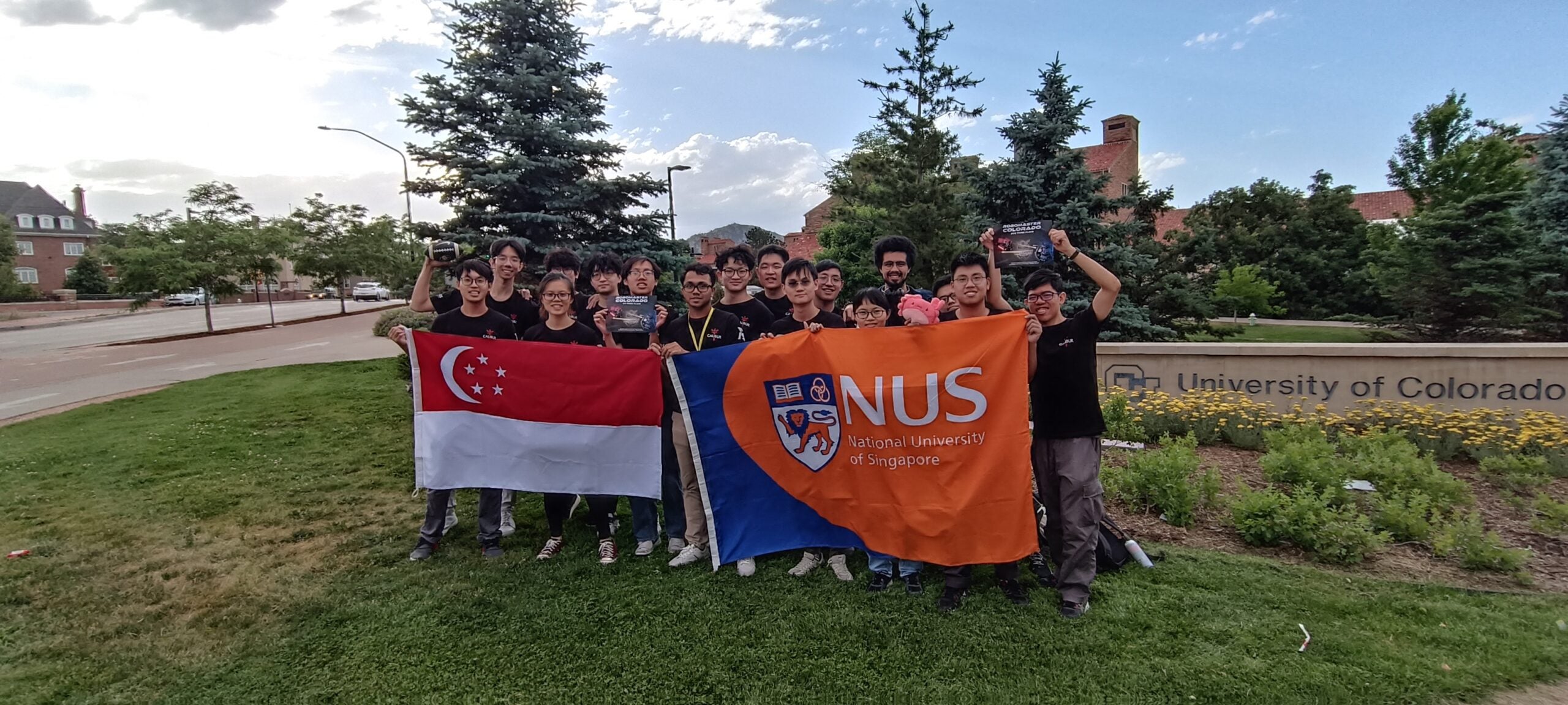 Team photo at CU
