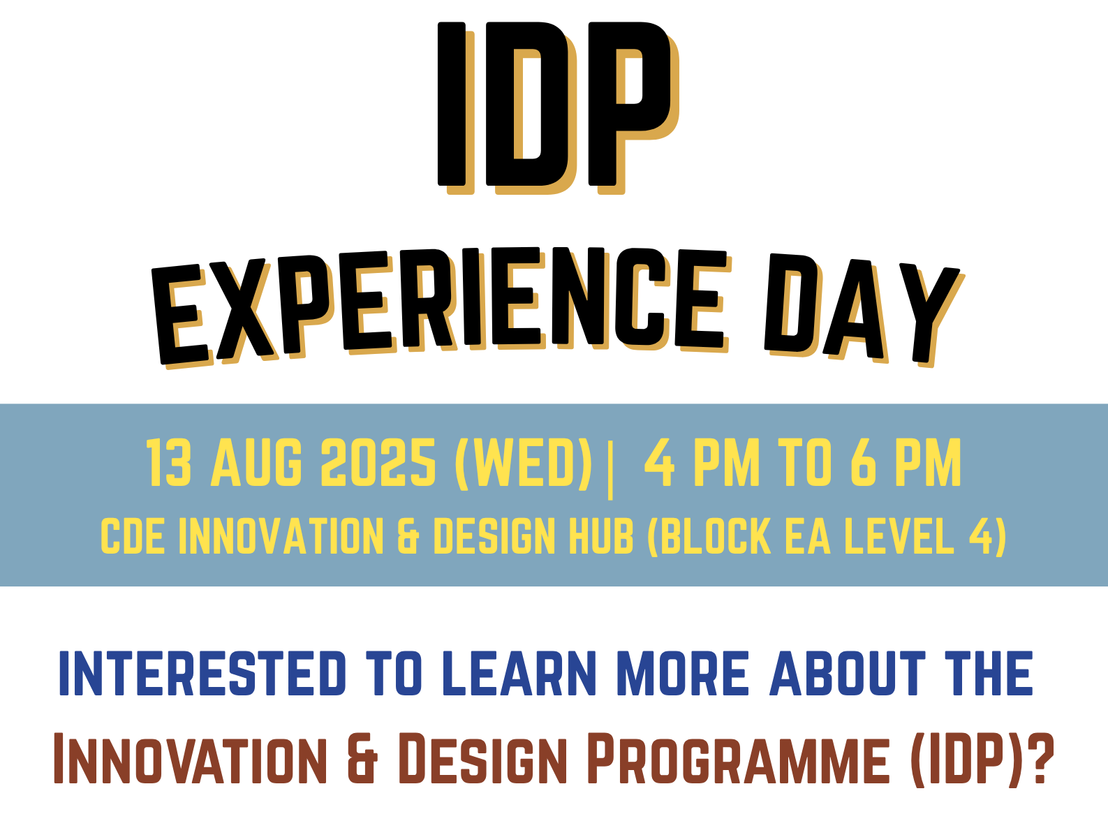 iDP Experience Day - top
