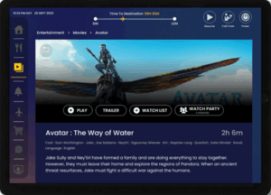 Example of interface to create or join watch parties