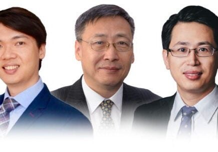 (From Left) Prof. Sir Konstantin Novoselov, Assoc. Prof. Benjamin Tee, Prof. John Wang, Prof. Wang Qing &amp; Prof. Antonio H. Castro Neto



