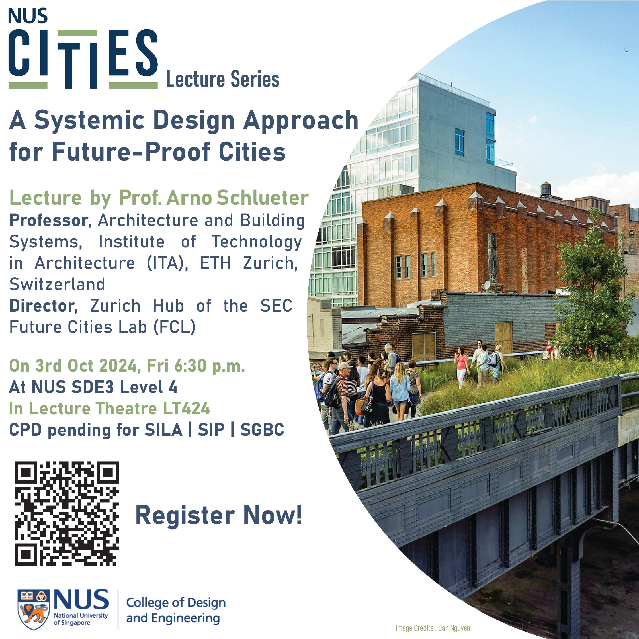 NUS Cities Lecture Series 19: A Systemic Design Approach for Future-Proof Cities