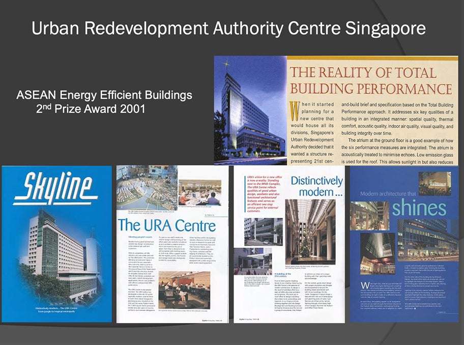 Frame 8 Slide from Prof. Lam detailing some of the features of the URA Centre.
Image Credit: Lam Khee Poh