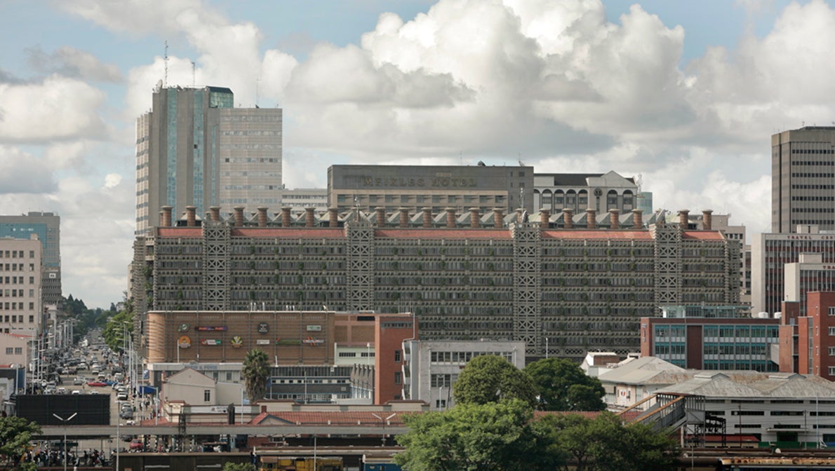 Rectangle 94 (2) Architect Mick Pearce took inspiration from termite mounds to design a building that maintains a comfortable temperature without the need for an airconditioning system. Image Credit: “Eastgate Centre, Harare, Zimbabwe” by David Brazier, used under CC BY-SA 3.0