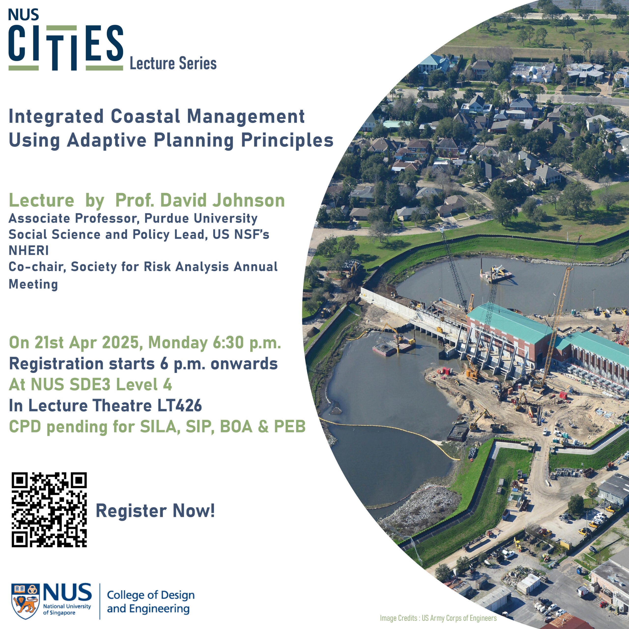 NUS Cities Lecture Series 27: Integrated Coastal Management Using Adaptive Planning Principles