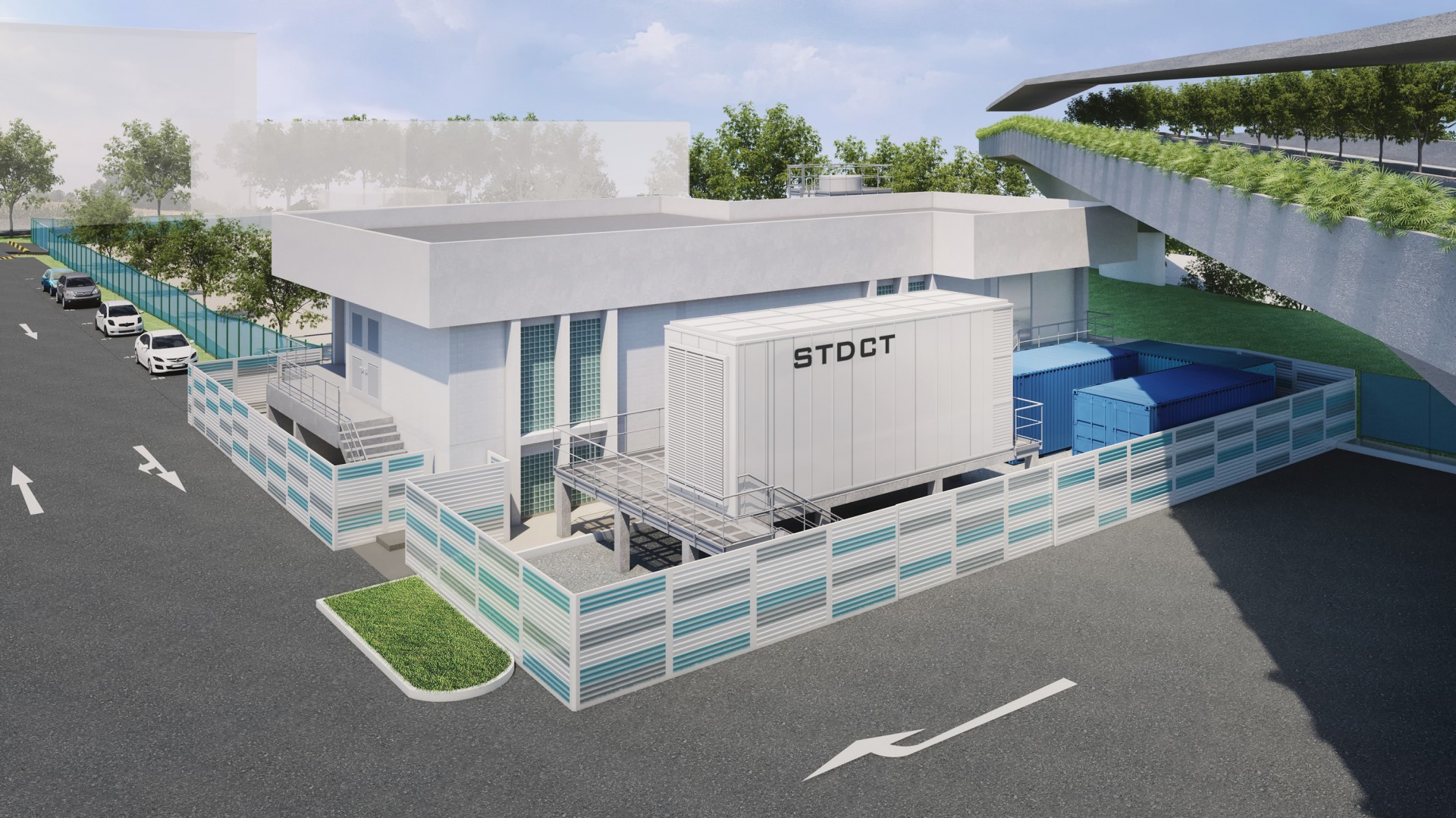 A state-of-the-art testbed facility will be set up in NUS to promote co-creation and demonstration of advanced cooling technologies (Artist’s impression of facility)