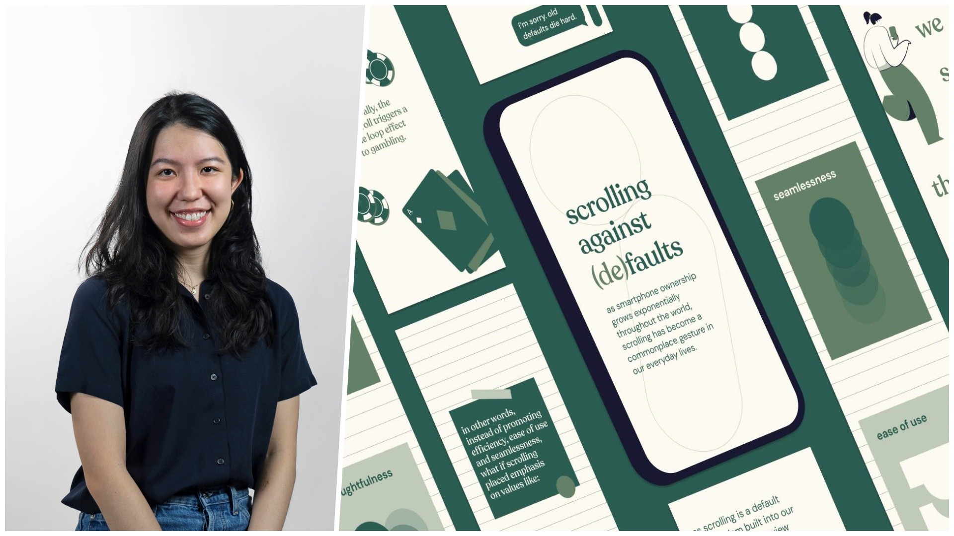 Scrolling Against (De)faults is Carina Lim’s attempt to probe conventional design.
