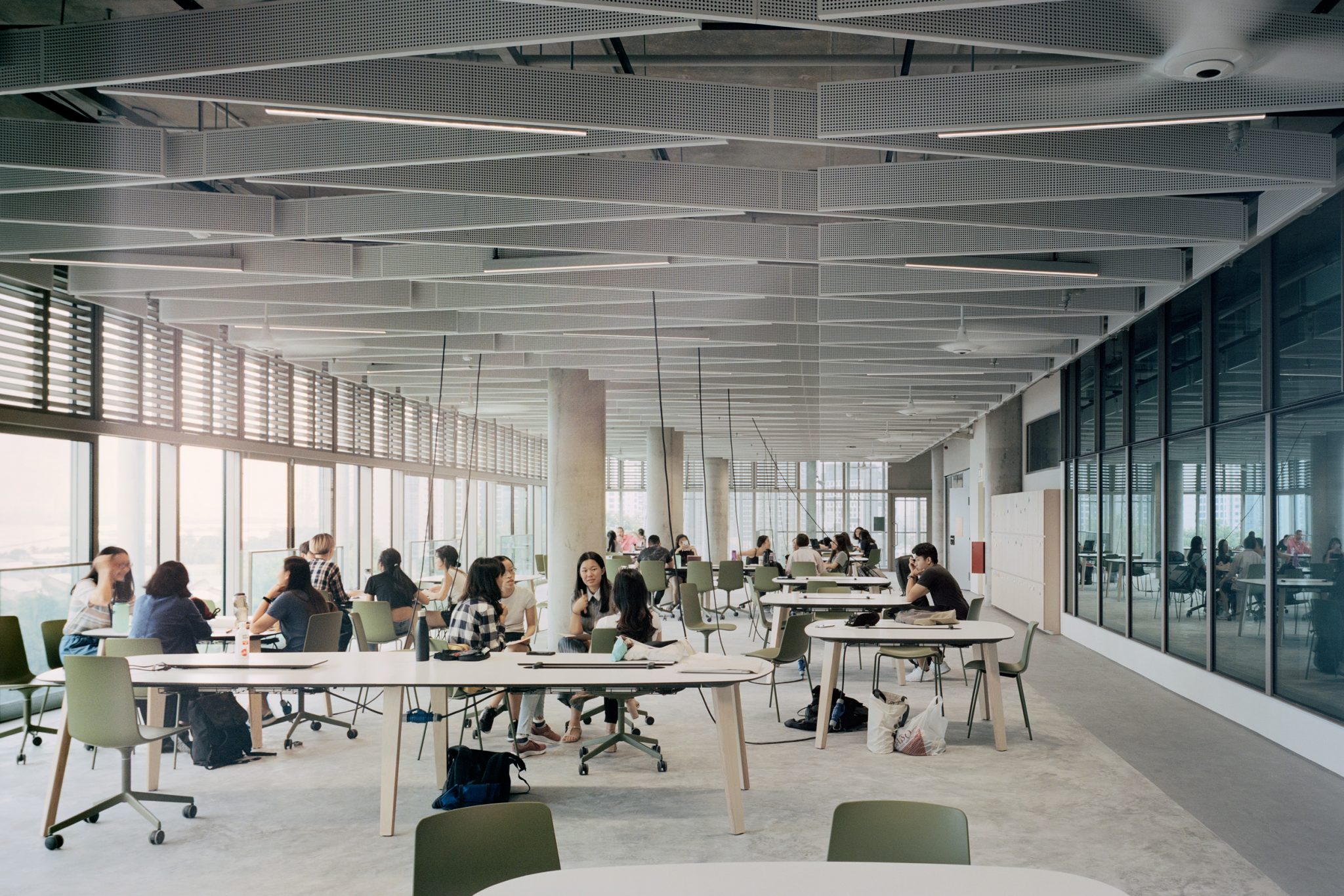 <div style="text-align:center">Rooms within the NUS SDE4 building are designed to maximise ventilation to help cut back on air-conditioning.</div><div style="text-align:center">PHOTO: COURTESY OF SCHOOL OF DESIGN AND ENVIRONMENT AND SERIE ARCHITECTS</div>
