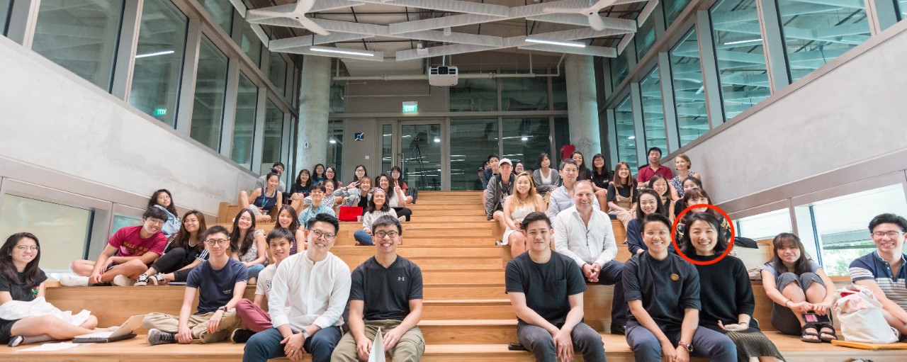 Dr Lee Jung-Joo (far right, front row), at the 2019 Industrial Design Alumni Seminar.