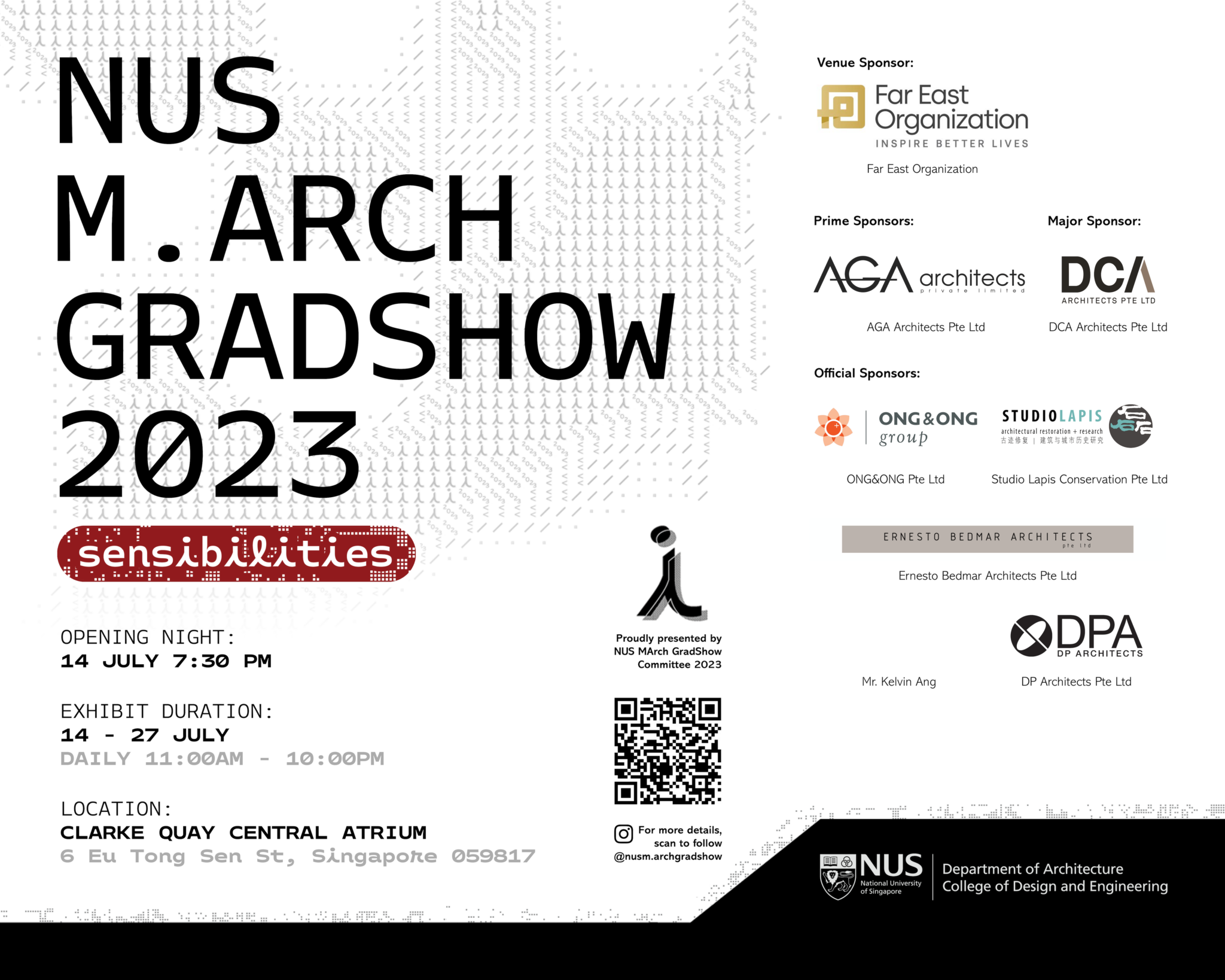 NUS M.Arch Graduation Show 2023 College of Design and Engineering