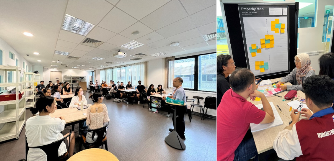 Figure 1: Studio sessions with the students.; Figure 2: Team discussions during the summer programme.