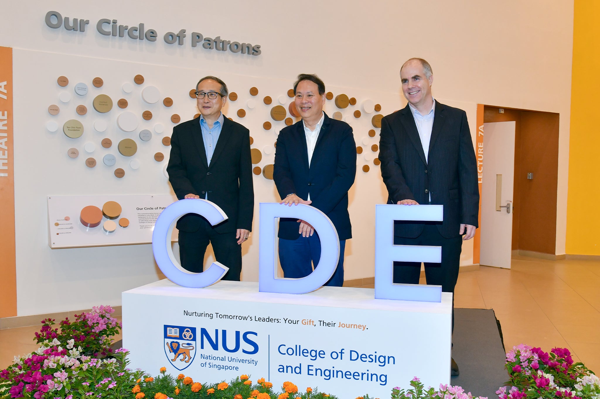 Prof Teo Kie Leong, Prof Heng Chye Kiang and Prof Martin Buist - Donor Wall Event 2024
