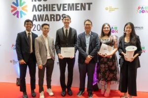 EE student Fan Qing Yao received eceived the Commendation Award in Leadership at the NUS Alumni Awards (NAA) 2024
