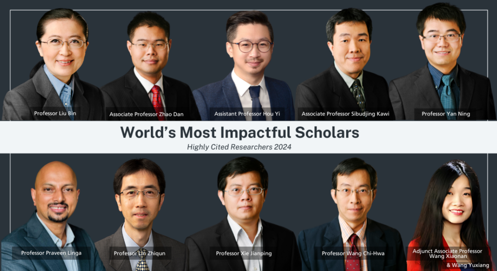 11 out of 25 faculty members from CDE named by the Highly Cited Researchers™ are from Chemical Engineering.