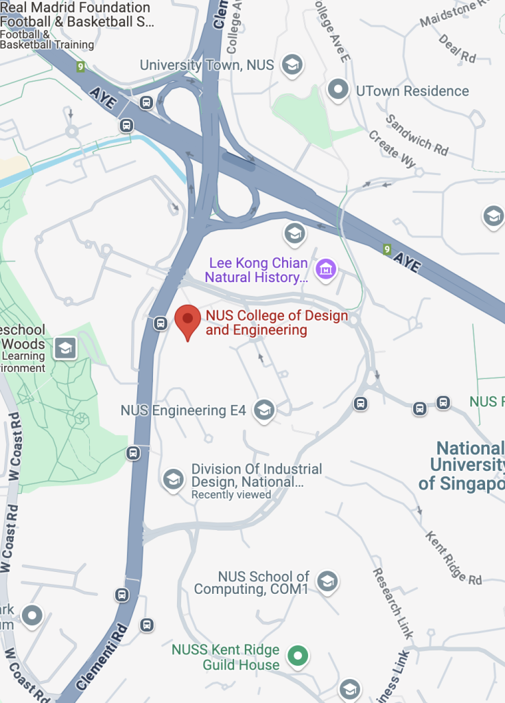 Nus Engineering Contact Us - College of Design and Engineering