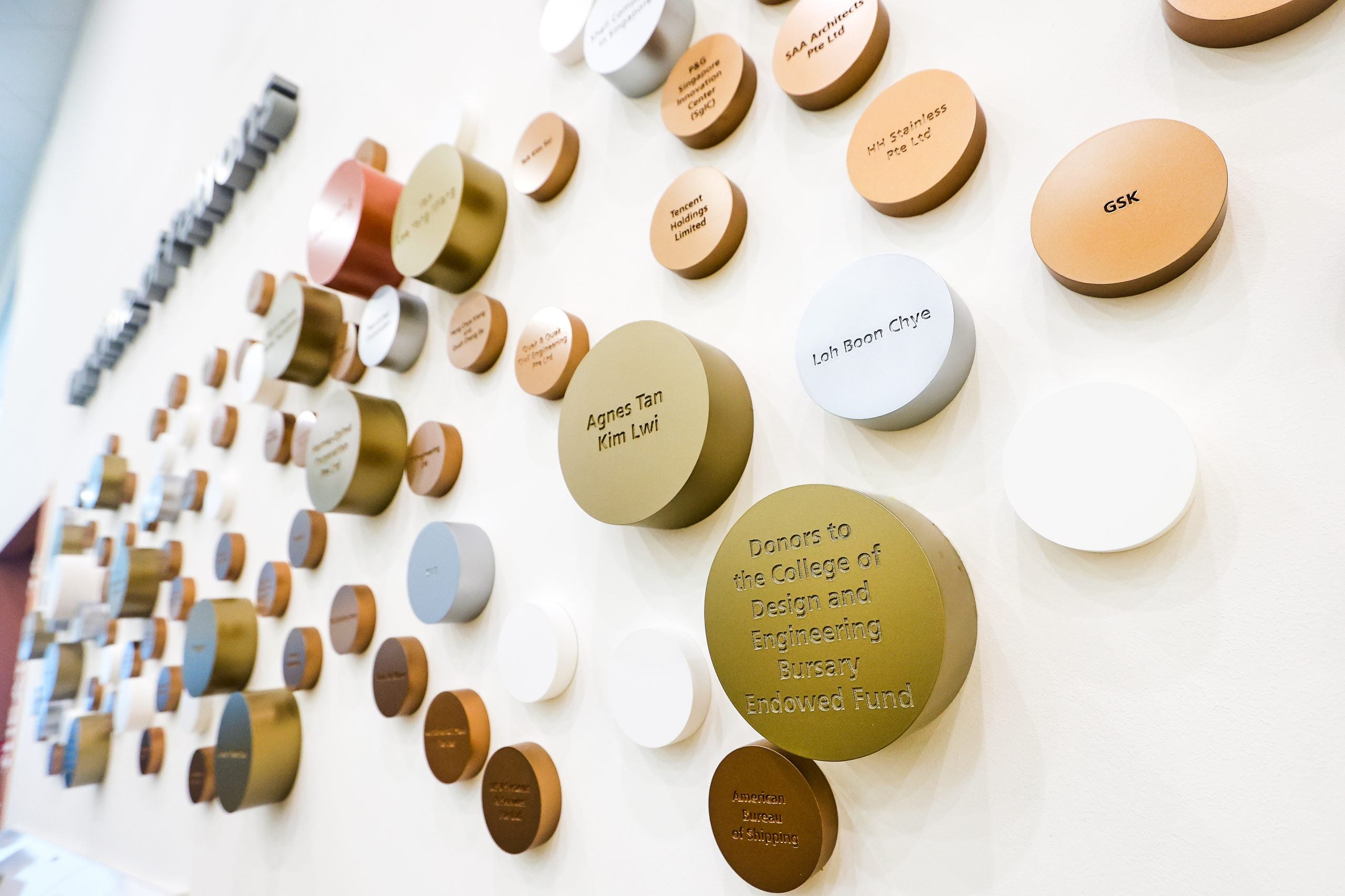 NUS CDE Circle of Patrons Donor Wall 2026