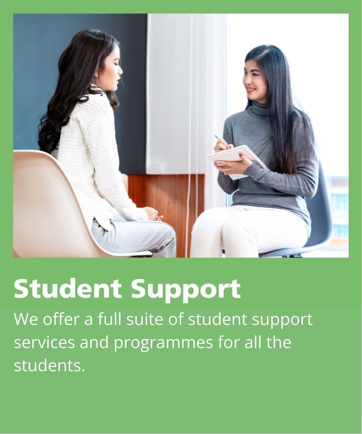 student support banner