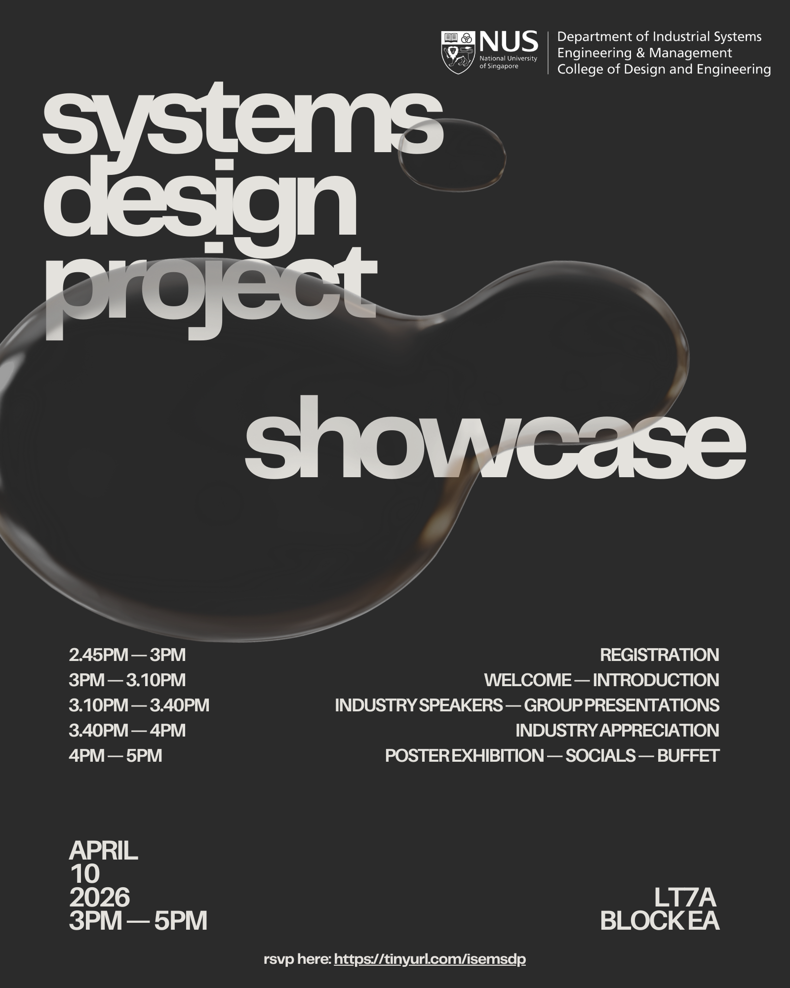 System Design Project Systems Design Project Showcase 2026 - College of Design and Engineering