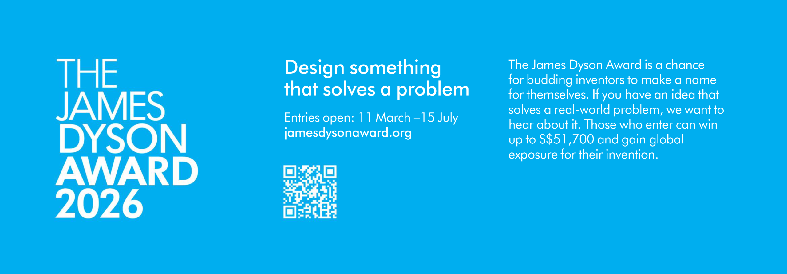 James Dyson Award 2026 Poster - landscape