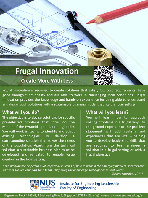 Frugal Innovation Brochure